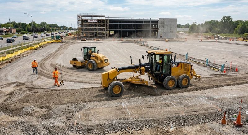 Parking Lot Excavation in Conroe, TX